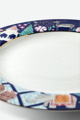 PARSI GARDEN Dining Plate Midnight Blue