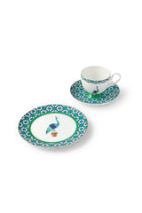 WHIMSICAL Tea cup & Saucer Peacock (Pre-Order)