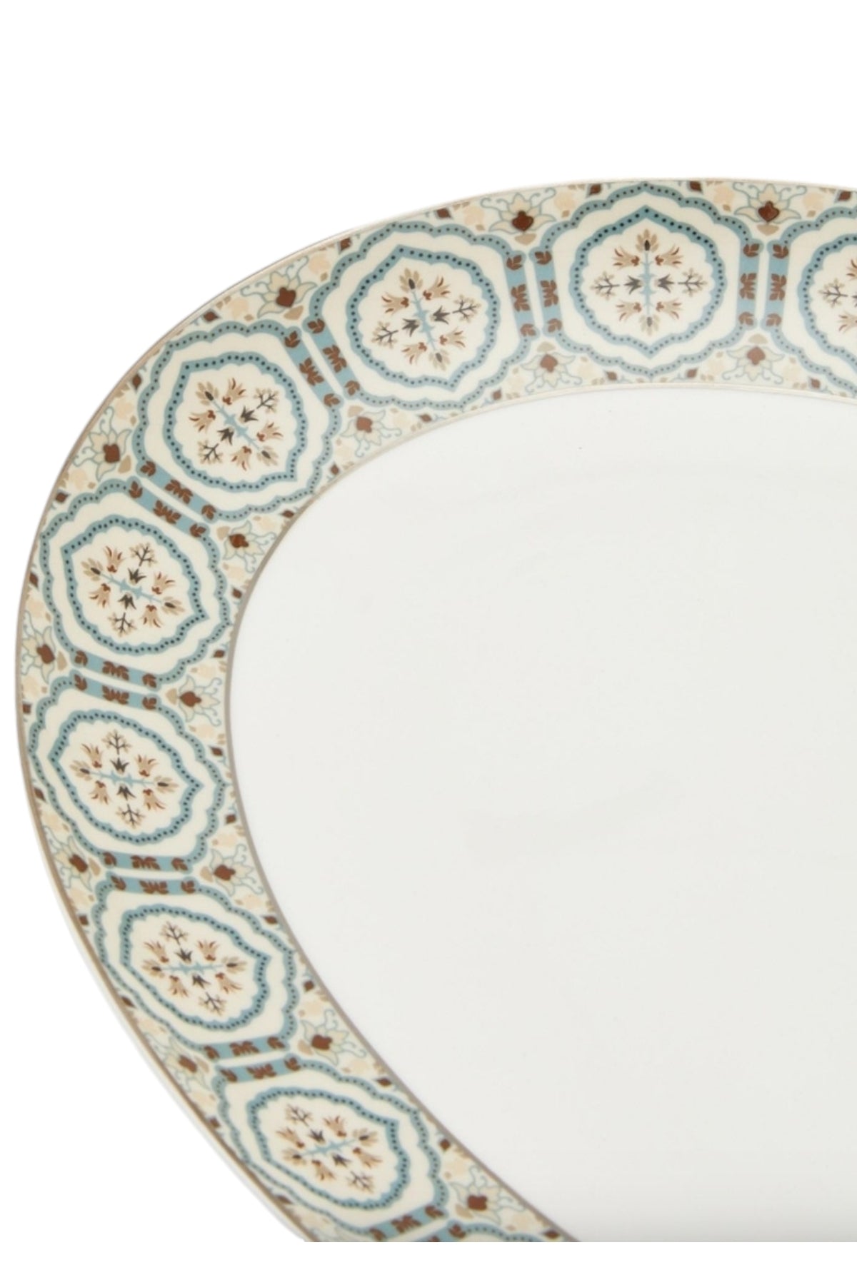 AJRAKH VINTAGE Oval Platter – TABLA TM