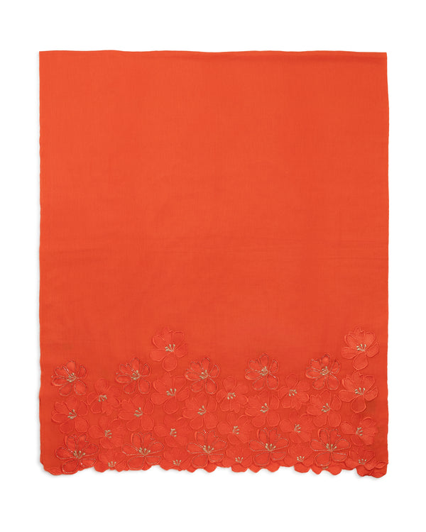 AMAYA FLORAL STOLE Orange