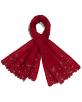 AMAYA FLORAL STOLE Ruby