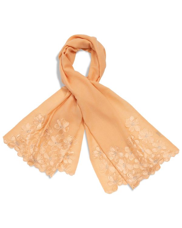 AMAYA FLORAL STOLE Nude