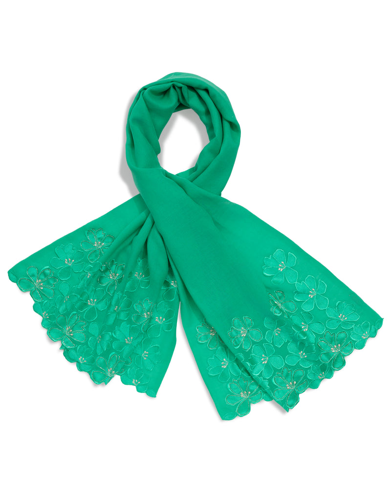 AMAYA FLORAL STOLE Green