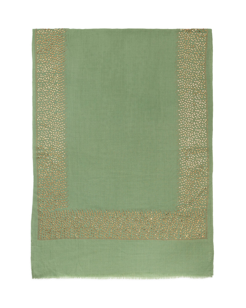 MEERA MIRROR STOLE - Green