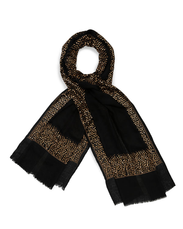 MEERA MIRROR STOLE - Black