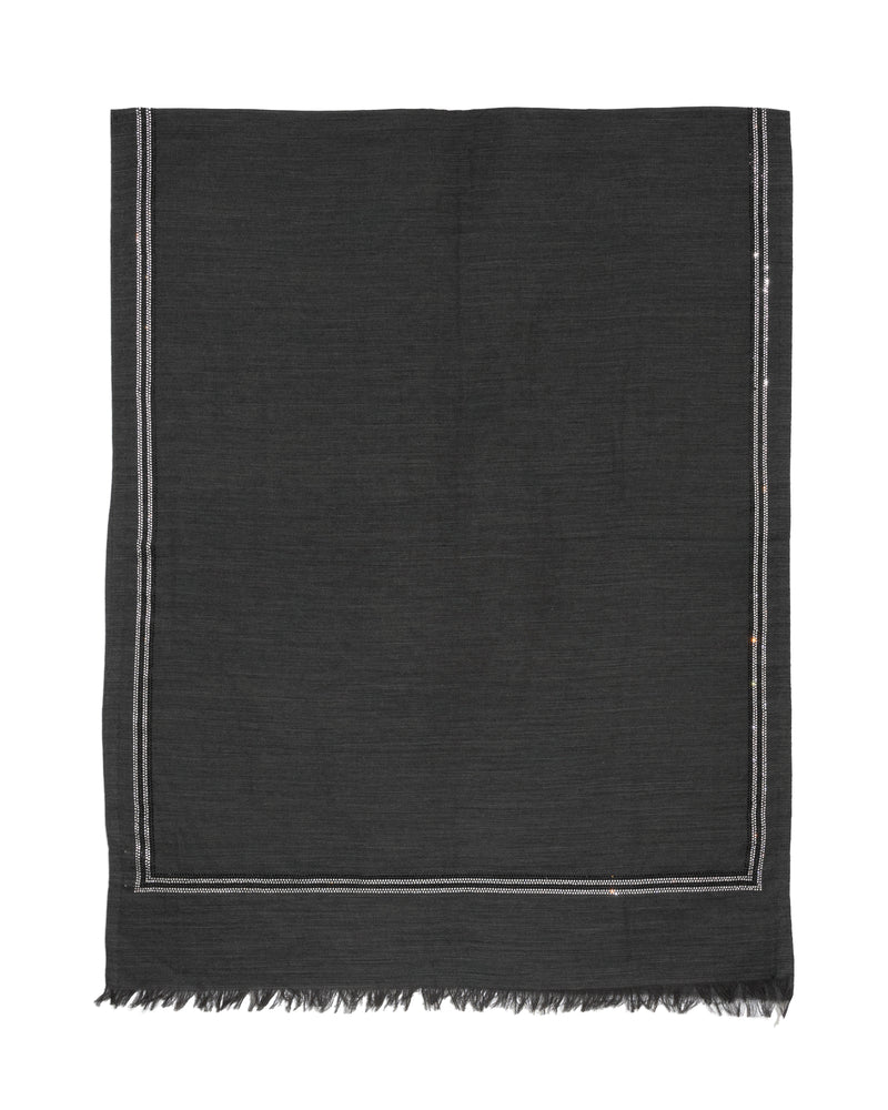 KARISHMA CRYSTAL STOLE - Charcoal Grey