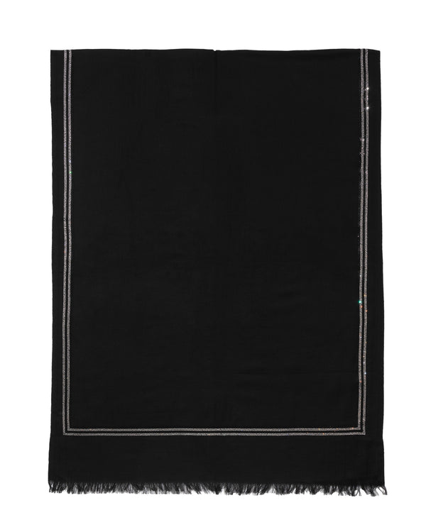 KARISHMA CRYSTAL STOLE - Black