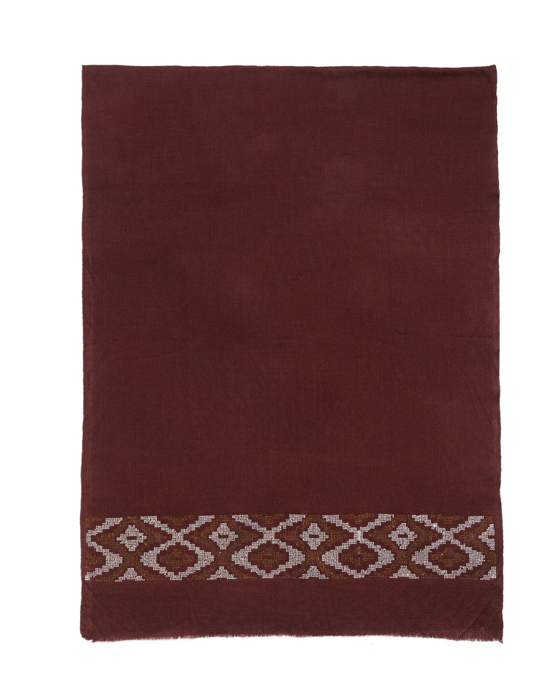 INDRA CRYSTAL STOLE - Maroon