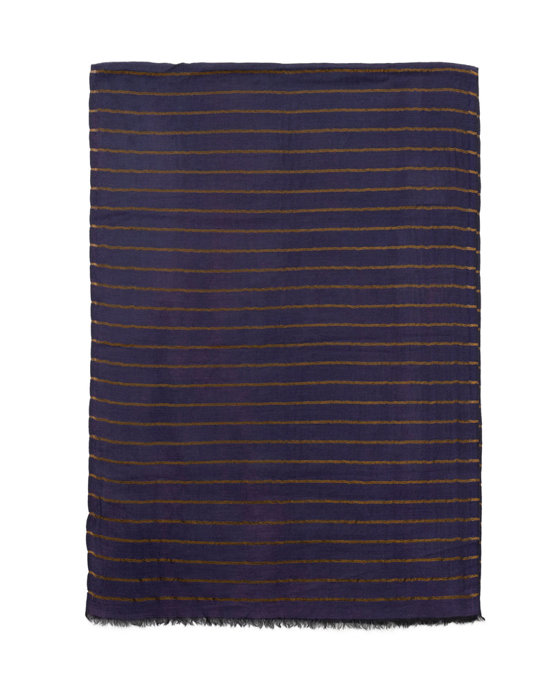 SARIKA STRIPES STOLE - Navy