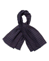 SARIKA STRIPES STOLE - Navy